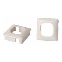 OE Elsafe | Workstation Data Bezel -  25.4sq Cutout to suit AU/ NZ  White