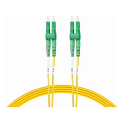 4Cabling 1.5m LC/APC-LC/APC OS1 / OS2 Singlemode Fibre Optic Duplex Patch Cable : Yellow