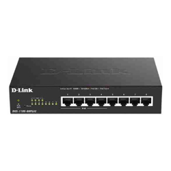 D-Link | DGS-1100-08PLV2 | 8 Port Gigabit Smart Managed PoE Switch with 4 PoE Ports (80W PoE budget)