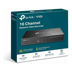 TP-Link VIGI NVR1016H 16 Channel Network Video Recorder 24/7 Continuous Recording Up To 10TB (HDD Not Included) 16 Channel Live View Up To 8MP
