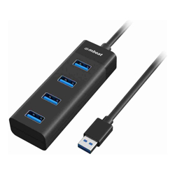 mbeat 4-Port USB 3.0 Hub - Black