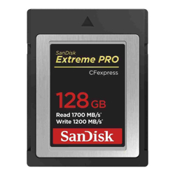 SanDisk 128GB Extreme PRO CFexpress Card Type B - SDCFE-128G-GN4NN READ 1700 MB/S Write 1200MB/S