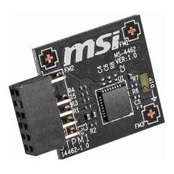 MSI TPM 2.0 Module (MS-4462) SPI Interface 12-1 Pin Supports MSI Intel 400 Series Motherboards and MSI AMD 500 Series Motherboards
