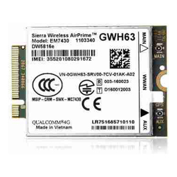 Dell DW5816e Snapdragon X7 LTE XCK33/PKWT8 Sierra EM7340 3G 4G WWAN Card Module