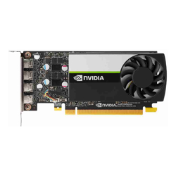 NVIDIA Quadro Turing T1000 Workstation GPU, 4GB GDDR6, PCI-E 3.0 x16, up to 160 GB/s Memory Bandwidth, 896 NVidia CUDA Cores, 4x mDP 1.4