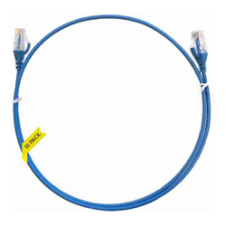 2.5m Cat 6 Ultra Thin LSZH Pack of 10 Ethernet Network Cable. Blue