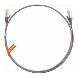 4Cabling 0.75m Cat 6 Ultra Thin LSZH Pack of 50 Ethernet Network Cable. Grey