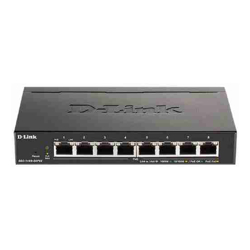 D-Link | DGS-1100-08PV2 | 8 Port Gigabit Smart Managed PoE Switch with 8 PoE Ports (64W PoE budget)