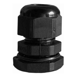 4C | 16mm Nylon Cable Gland Long Threaded with Washer - 30 Pack