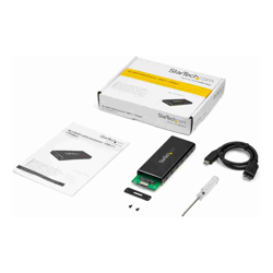 STARTECH.COM M.2 SSD ENCLOSURE FOR M.2 SATA SSD, USB 3.1, USB-C to MICRO-B CABLE, 2YR