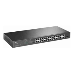 TP-Link TL-SG2428P | Jetstream 24 Port 10/100Mbps + 4 Gigabit Smart Switch with 24 Port PoE+