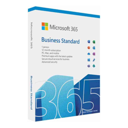 Microsoft 365 Business Standard 1 Year Subscription (Medialess Retail Box)