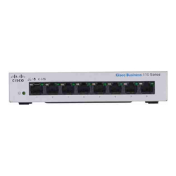 Cisco Business CBS110-8T-D Unmanaged Switch | 8 Port GE | Desktop | Ext PS