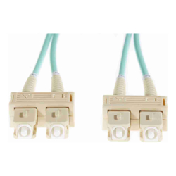 4Cabling 15m SC-SC OM3 Multimode Fibre Optic Cable: Aqua