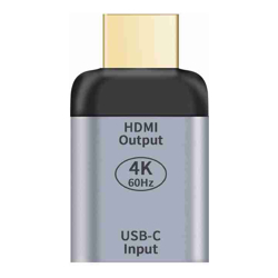 Astrotek USB-C to HDMI Female to Male Adapter support 4K@60Hz Aluminum shell Gold plating for Windows Android Mac OS
