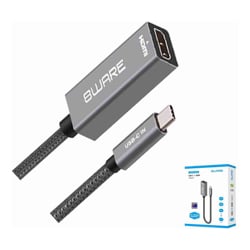 8ware 10cm USB-C to HDMI Male-Female Adapter Converter Cable Retail Pack for PC Laptop iPad  MacBook Pro/Air Surface Dell XPS to Monitor Projector TV