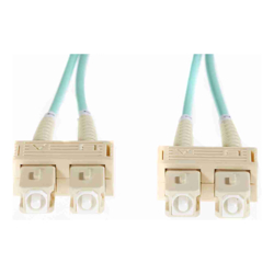 4Cabling 5m SC-SC OM4 Multimode Fibre Optic Cable: Aqua