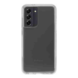 OtterBox Samsung Galaxy S21 FE 5G Symmetry Series Clear Antimicrobial Case - Clear (77-83945), Ultra-thin pocket friendly design, Durable protection