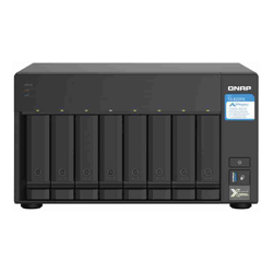QNAP 8-BAY NAS (NO  DISK) ALPINE QC 1.7GHz, 4GB, 2.5GbE(2), 10GbE SFP+(2), TWR, 2YR WTY