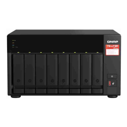 QNAP TS-873A-8G, 8-bay NAS, AMD Ryzen V1000 series V1500B 4C/8T 2.2GHz, 8GB DDR4 RAM ( max. 64GB), 8x SATA 6Gb/s bays, 3 Yr WTY
