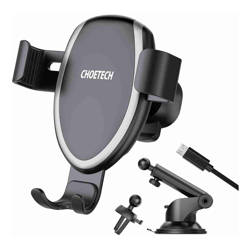CHOETECH T536-S Fast Wireless Charging Car Mount Phone Holder