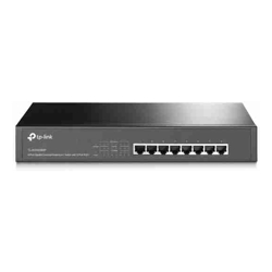 8-port Gigabit PoE+ Switch, 124W PoE power supply for all 8 PoE+ ports, 1U 13-inch rack-mountable steel case