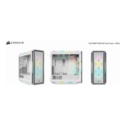 Corsair iCUE 5000T RGB Mid-Tower Case, White