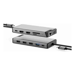 ALOGIC Universal 12-in-1 Mini Dock - DV3 - Triple Full HD Display