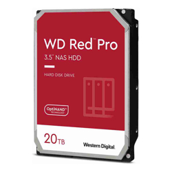 Western Digital WD Red Pro 20TB 3.5" NAS HDD SATA3 7200RPM 512MB Cache 24x7 300TBW ~24-bays NASware 3.0 CMR Tech 5yrs wty