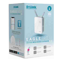 D-Link EAGLE PRO AI AX1500 Mesh Wi-Fi Range Extender