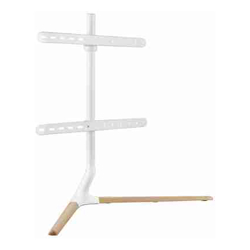 Brateck Modern Linear Tabletop TV Stand For 49"-70" TVs  -- Matte White  Beech