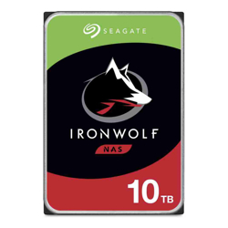 Seagate IronWolf NAS 3.5" HDD 10TB SATA 6Gb/s 7200RPM 256MB Cache 3 Years Warranty or 1M Hours MTBF