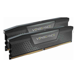 CORSAIR VENGEANCE DDR5, 5600MHz 64GB 2x32GB DIMM, Unbuffered, 40-40-40-77, Std PMIC, XMP 3.0, Black Heatspreader, Black PCB, 1.25V