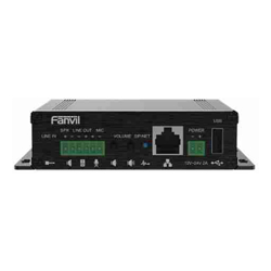 Fanvil PA3 Video Intercom  Paging Gateway, 2 SIP Lines, 1 Speaker interface and 1 microphone interface, Support USB or TF Card, Support POE