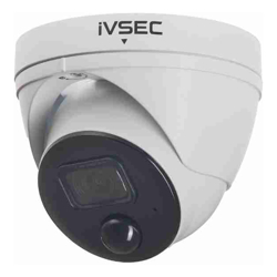 IVSEC TURRET IP CAMERA 5MP 2.8MM LENS POE IP66 30M IR MIC PIR HEAT DECT