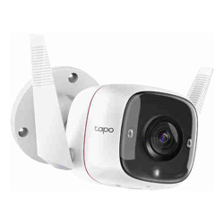 TP-Link TC65 Outdoor Security Wi-Fi Camera Ultra HD Video 3MP Definition Wired/Wireless Night Vision Alarm Two-Way Audio Microphone Voice Control
