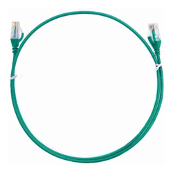 8Ware CAT6 Ultra Thin Slim Cable 15m / 1500cm Green Color Premium RJ45 Ethernet Network LAN UTP Patch Cord 26AWG for Data