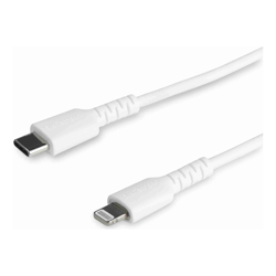 STARTECH.COM 1M USB-C to LIGHTNING CHARGE/SYNC CABLE, DURABLE, MFi, WHITE, 2YR