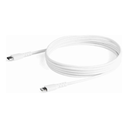 STARTECH.COM 2M USB-C to LIGHTNING CHARGE/SYNC CABLE, DURABLE, MFi, WHITE, 2YR