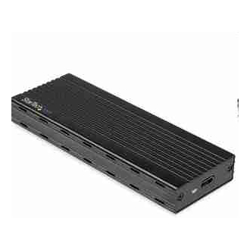 STARTECH.COM USB-C to M.2 NVME SSD ENCLOSURE, USB 3.1, TB3 COMPATIBLE, DATA BACKUP, 2YR