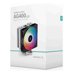 Deepcool AG400 LED CPU Cooler 4 Heat Pipes,120mm PWM Fan Intel LGA1700/1200/1151/1150/1155 AMD AM5/AM4