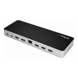 STARTECH.COM USB-C 4K DOCK, Dual DISPLAY, HDMI, DP, USB-C 60W PD, USB(4), SD,3YR