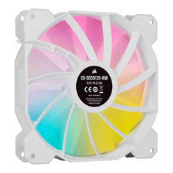 White SP140 RGB ELITE, 140mm RGB LED Fan with AirGuide, Single Pack
