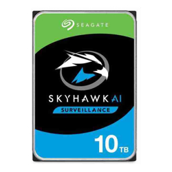 SEAGATE SKYHAWK Surveillance AI INTERNAL 3.5" SATA DRIVE, 10TB, 6GB/S, 7200RPM, 3YR WTY