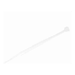 StarTech 10cm(4in) Cable Ties 2mm(1/16in) wide 22mm(7/8in) Bundle Diameter 8kg(18lb) Tensile Strength Nylon Self Locking Zip Ties with Curved Tip 94V-2/UL Listed 100 Pack White(CBMZT4N)