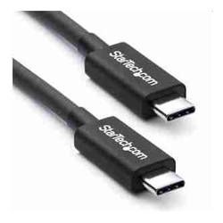STARTECH.COM 2M THUNDERBOLT3 CABLE, 20GBPS,100W PD, BLACK, 2YR