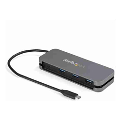 StarTech 4 Port USB C Hub 3x USB-A/1x USB-C 5Gbps USB 3.0 Type-C Hub (3.2/3.1 Gen 1) Bus Powered Portable USB-C to USB-A Adapter Hub 11.2IN (28.5cm) Cable w/Cable Management (HB30CM3A1CB)