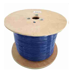 8Ware 350m CAT6A Ethernet 24AWG 30V LAN Cable Bare Copper Twisted Core PVC Jacket Reel Box Blue >305m
