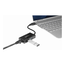 STARTECH.COM USB3.0 TO Gigabit ETHERNET ADAPTER, USB3.0(2), BLACK, 2YR