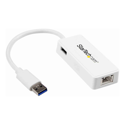 STARTECH.COM USB3.0 TO Gigabit ETHERNET ADAPTER, USB3.0(1), WHITE, 2YR